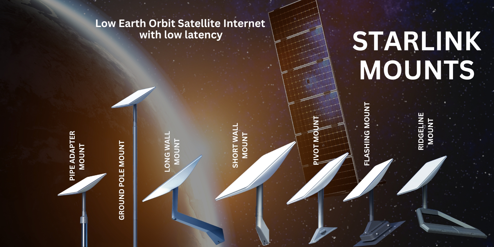 Starlink installation services - ground pole mount install